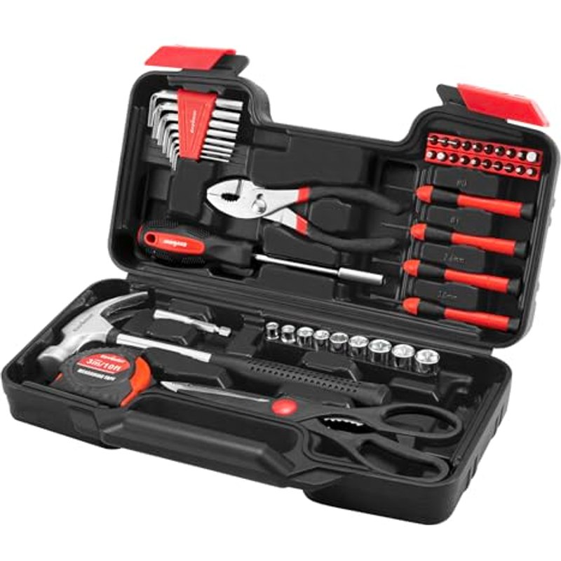 Enventor Tool Kit, 48PCS General Household Hand Tool Set