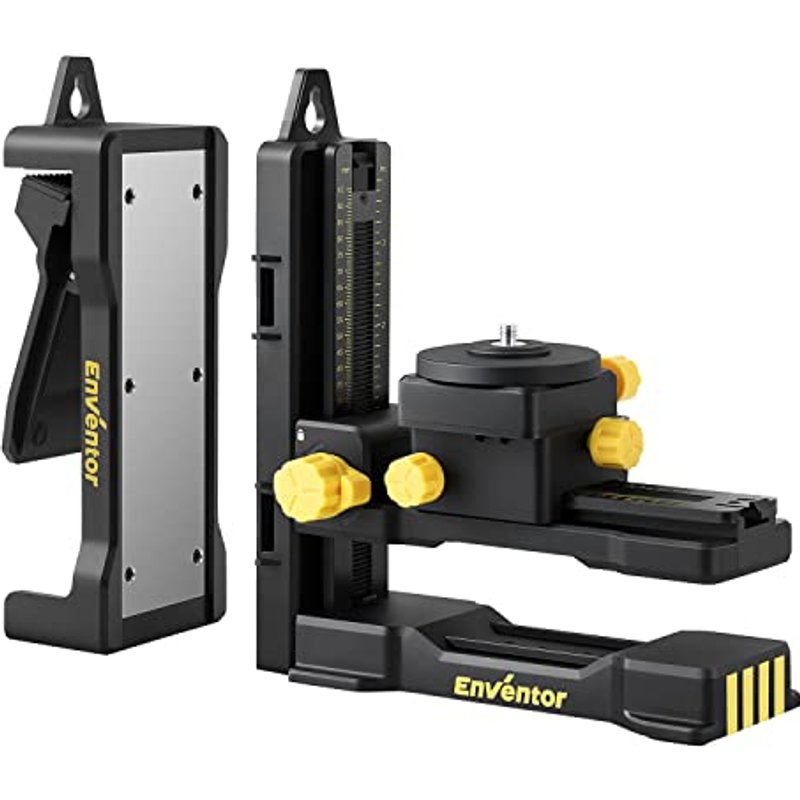 Enventor L-Shape Magnetic Bracket Base for Laser Level, 1/4''-20 Threaded
