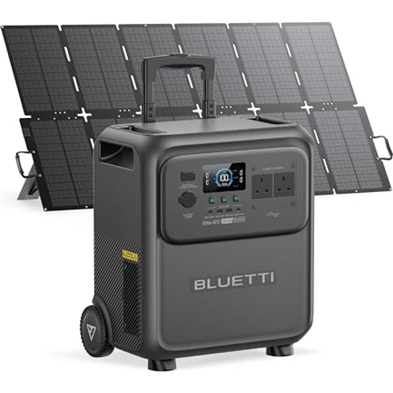 BLUETTI Elite 400 Solar Generator with 500W Solar Panel