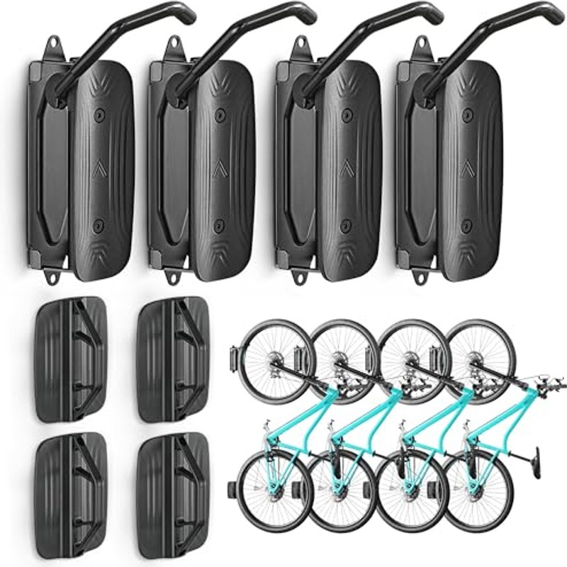 monTEK Swivel Bike Wall Mount, Space-Saving Vertical Bike Rack up to 30kg
