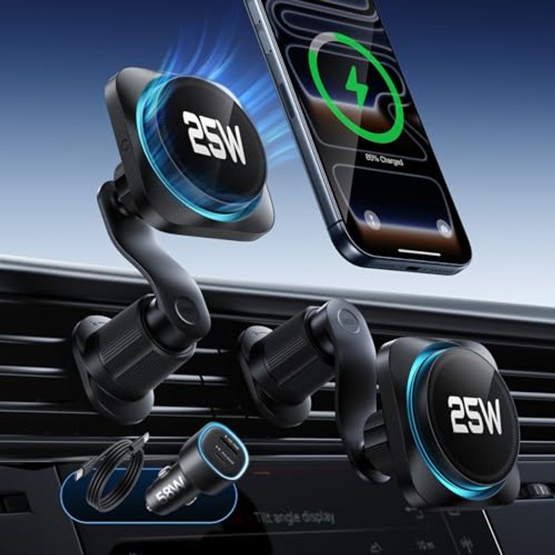 ESR OmniLock Qi2.2 MagSafe Car Mount Charger CryoBoost for iPhone18 Pro/Duo