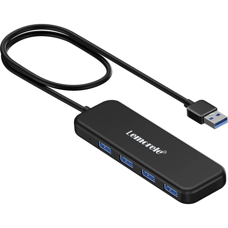 Lemorele Laptop Docking Station, 4-in-1 USB C Hub 5Ggbps USB C 3.0