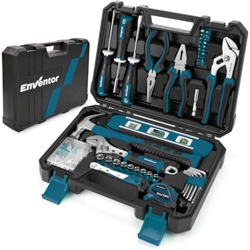 Enventor Tool Kit, 108PCS General Household Hand Tool Set