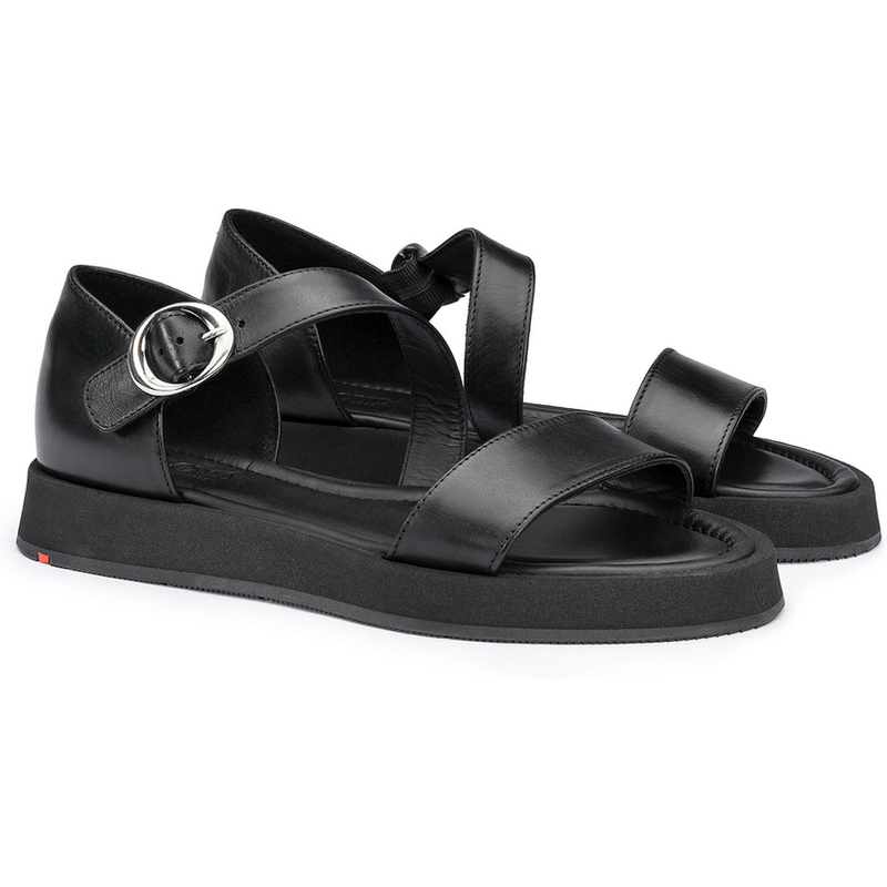 Lloyd | Schwarz | 38 | Glattleder | Damen Sandale I Schwarz
