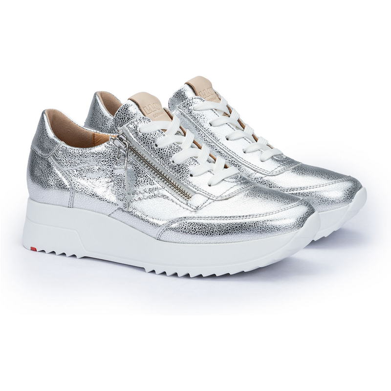 Lloyd | Silber | 35 | Genarbtes Leder | Damen Aura Silber