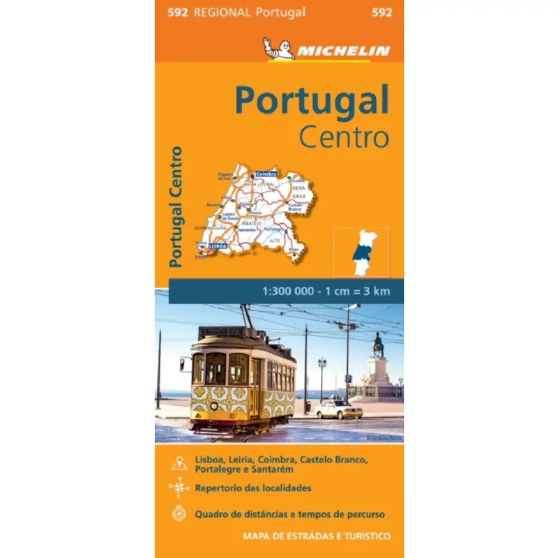 Portugal Centro Michelin Regional Map 592
