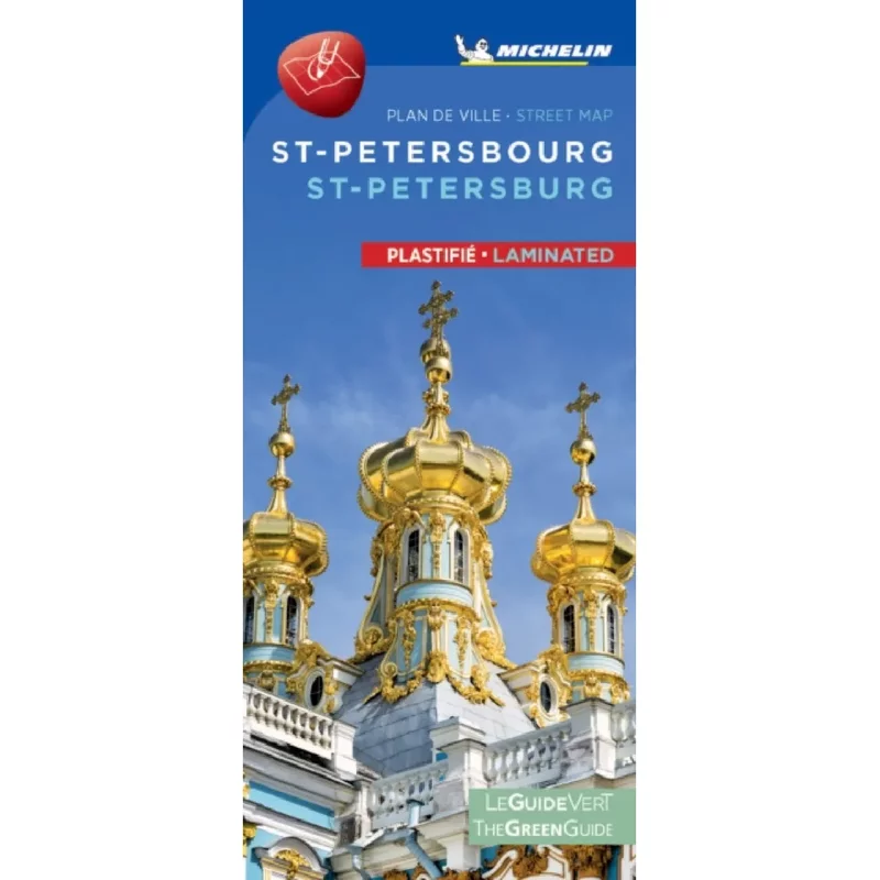 St Petersburg Michelin City Map 9502