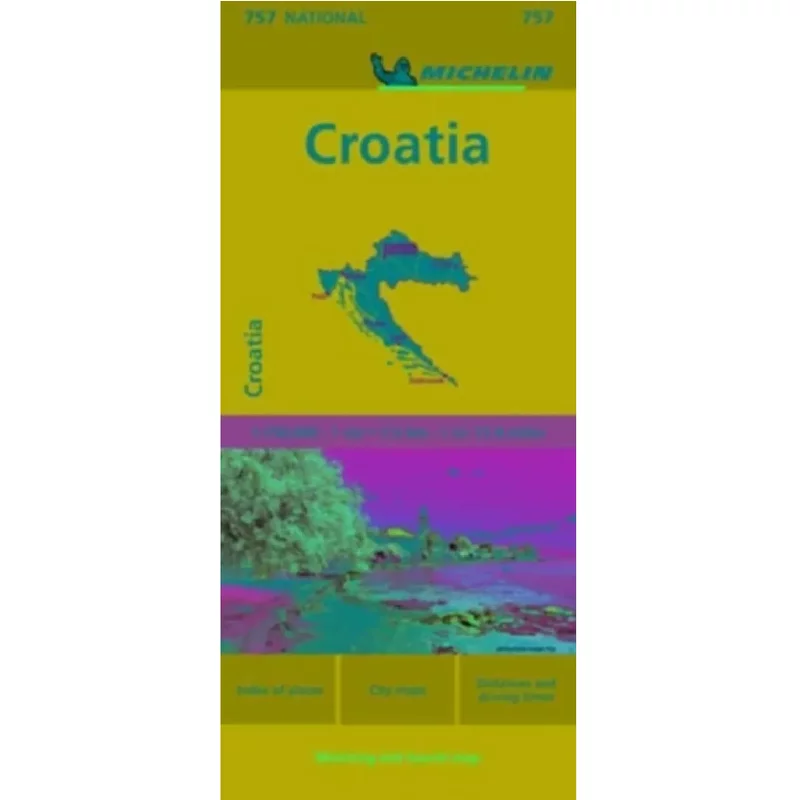 Croatia Michelin National Map 757