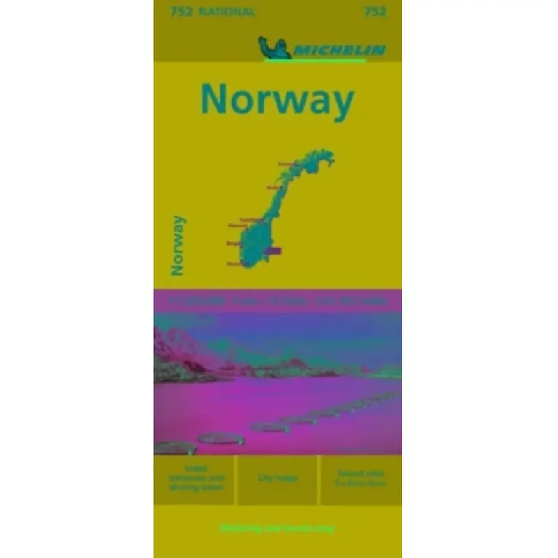 Norway Michelin National Map 752