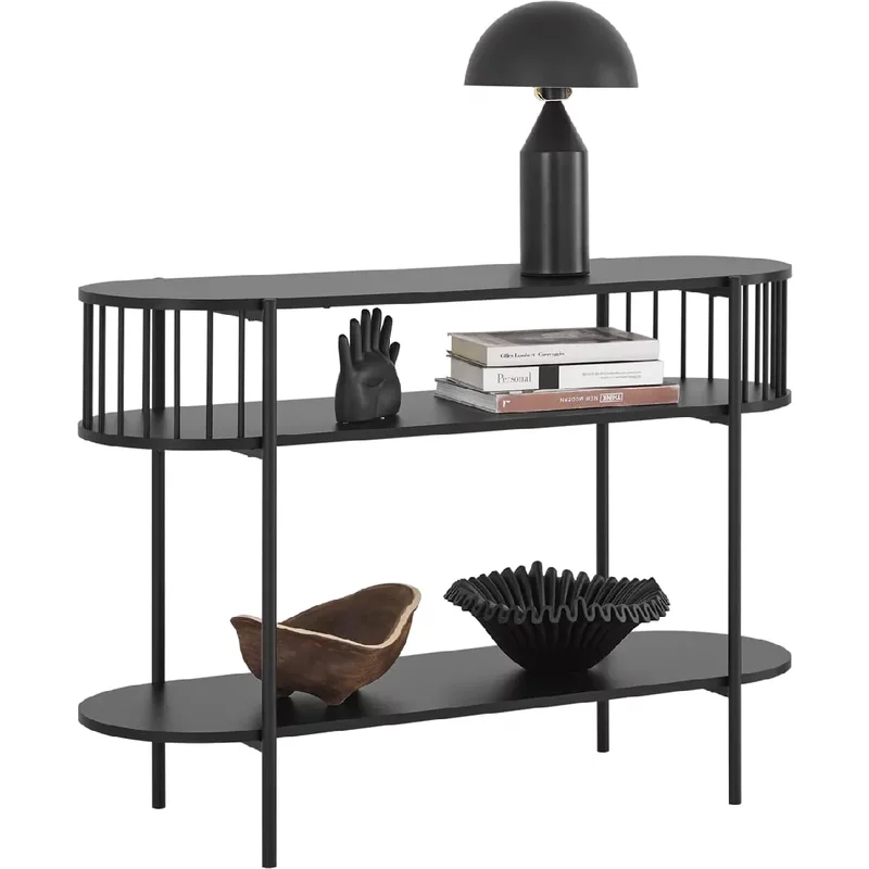 SoBuy FSB90-SCH Console 3 niveaux - Noir