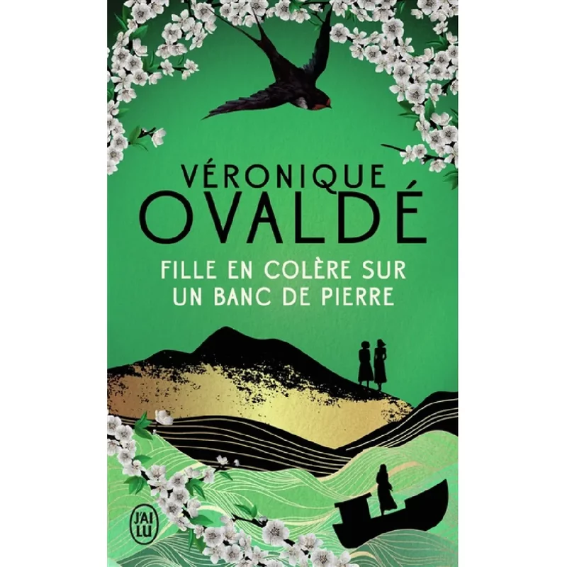 Fille en colère sur un banc de pierre