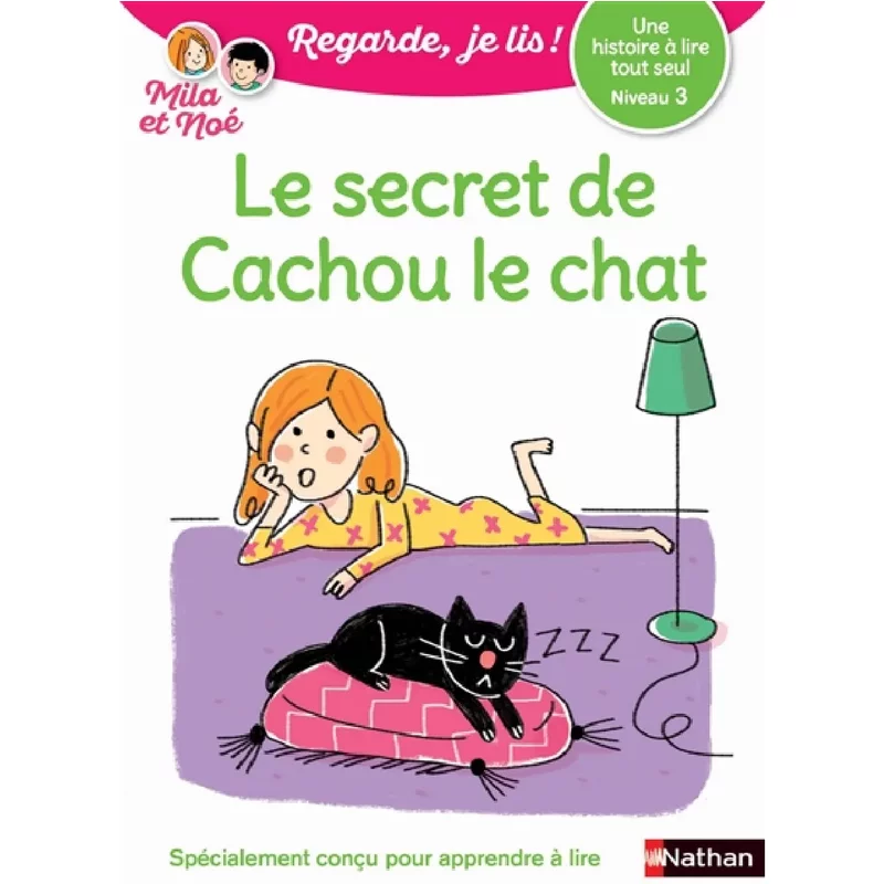 Le secret de Cachou le chat : une histoire Ă lire tout seul, niveau 3