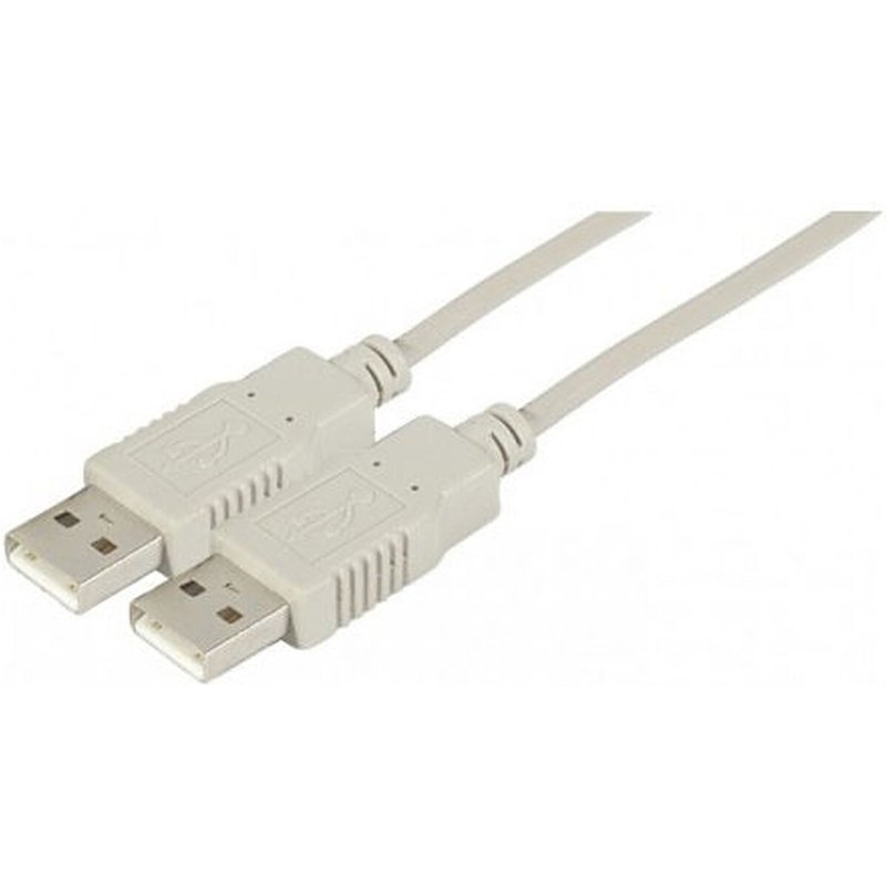 Câble USB 2.0 Type AA (Mâle/Mâle) - 1.8 m (Gris)
