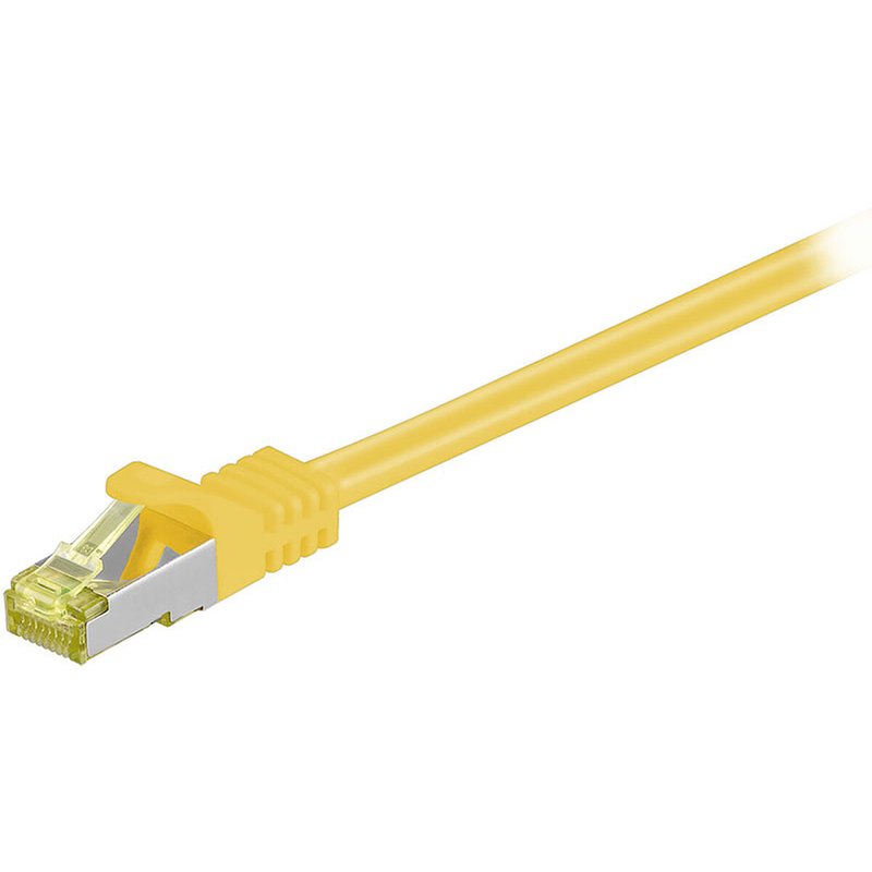Cordon RJ45 catégorie 7 S/FTP 0.5 m (Jaune)