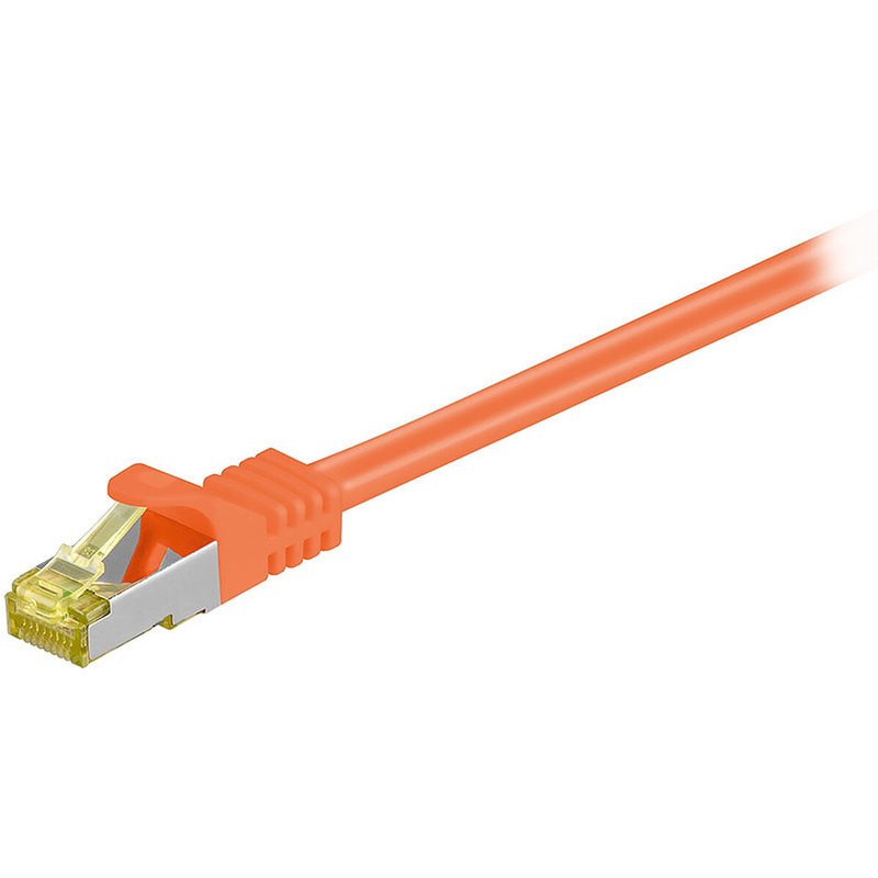 Cordon RJ45 catégorie 7 S/FTP 1 m (Orange)