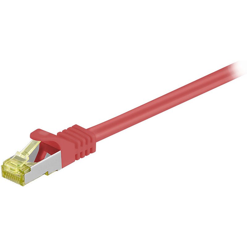 Cordon RJ45 catégorie 7 S/FTP 2 m (Rouge)