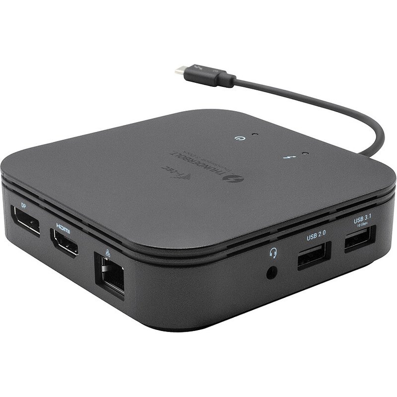 i-tec Thunderbolt 3 Dual DisplayPort 4K Travel Dock + Power Delivery 60W