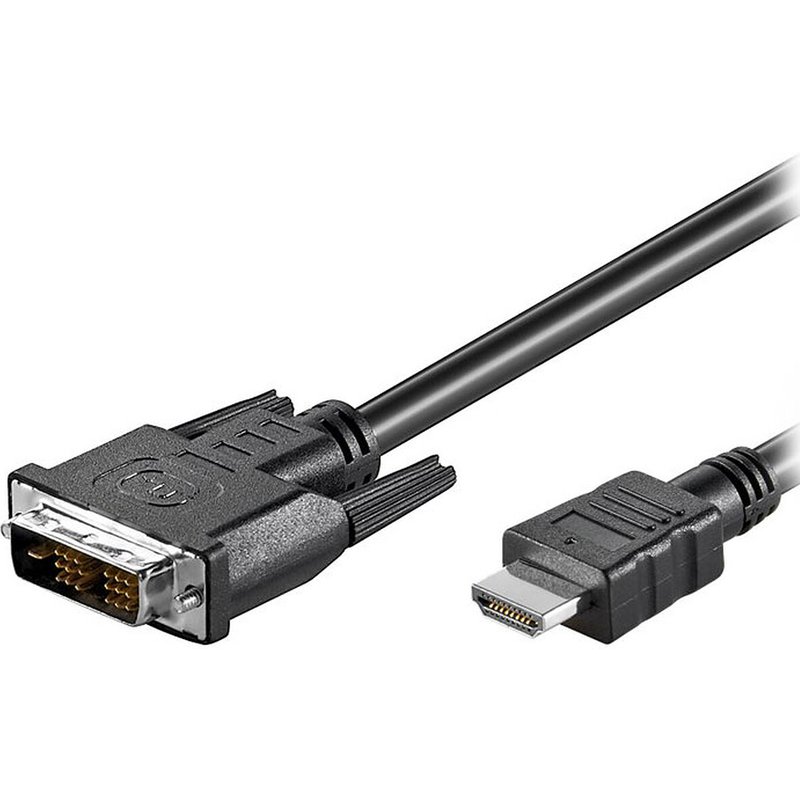 Câble DVI-D Single Link mâle / HDMI mâle (2 mètres)