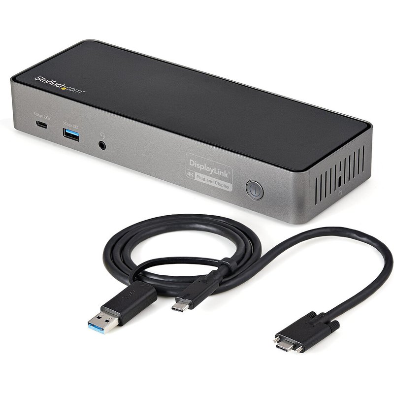 StarTech.com Station d'accueil USB-C et USB-A Triple 4K 30 Hz avec Power Delivery 85 W