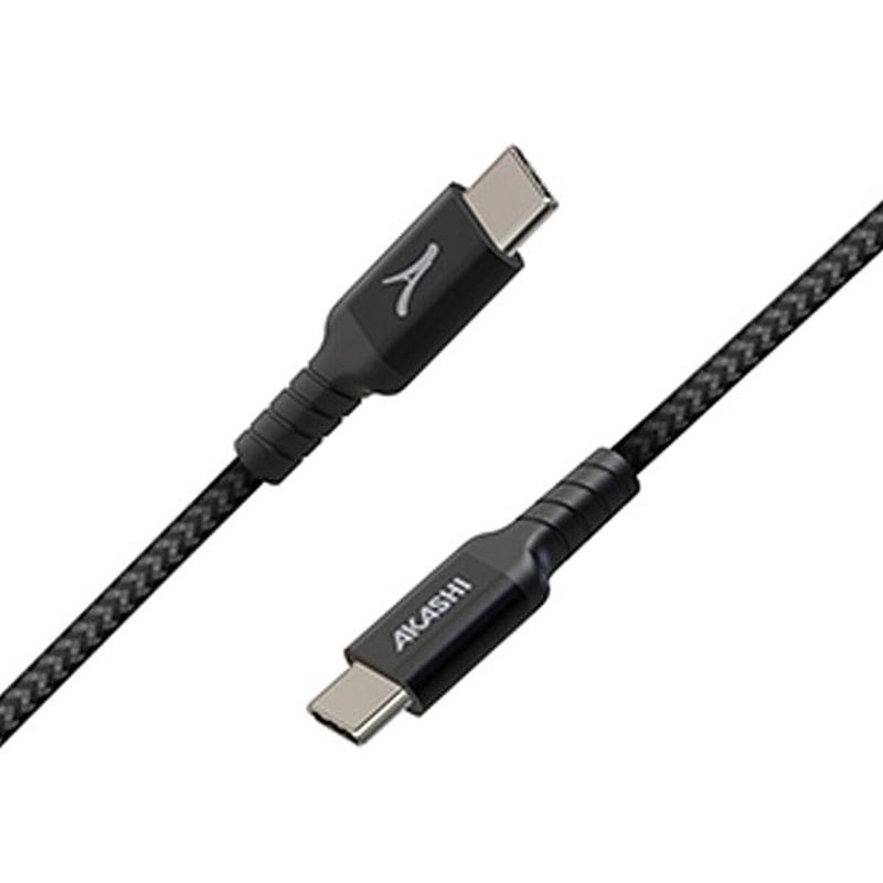 Akashi Câble Eco Kevlar USB-C vers USB-C Noir (1.5 m)