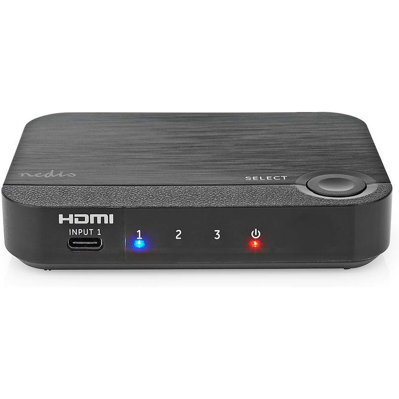 Nedis commutateur combiné 4K USB-C/HDMI 3 ports