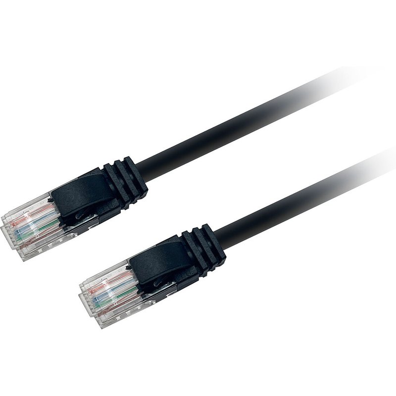 Textorm Câble RJ45 CAT 5E UTP - mâle/mâle - 0.5 m - Noir
