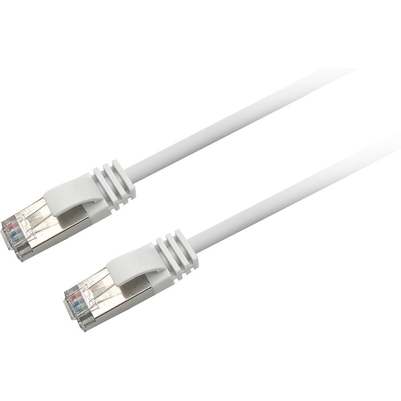 Textorm Câble RJ45 CAT 6 F/UTP - mâle/mâle - 1 m - Blanc