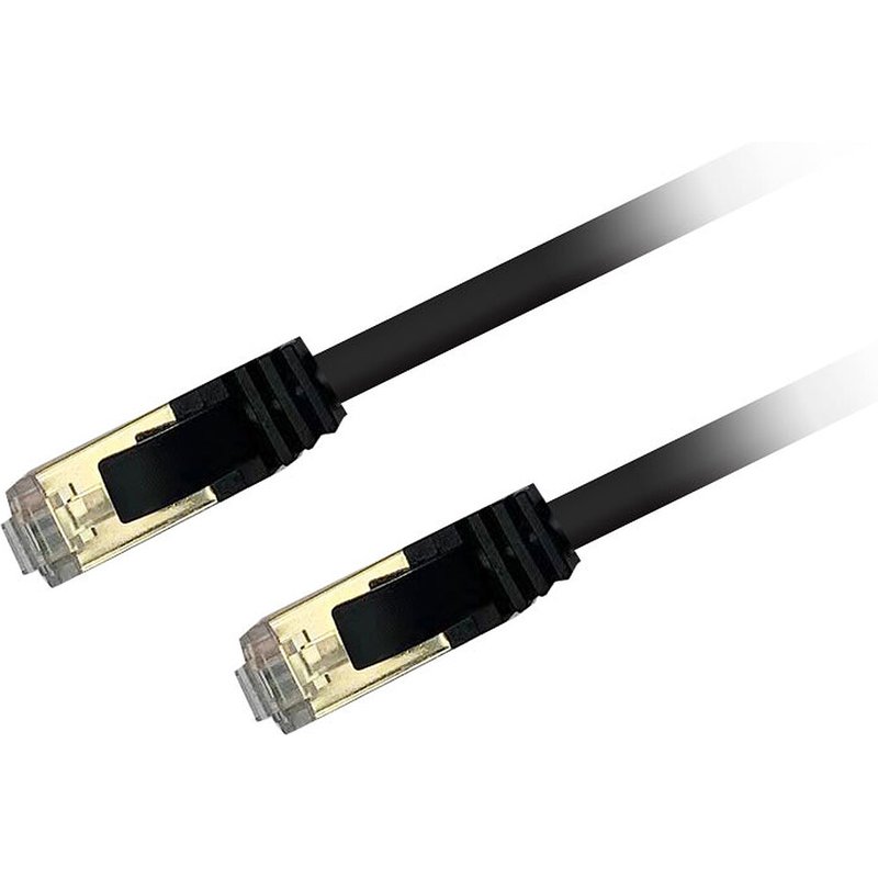 Textorm Câble RJ45 CAT 8.1 F/FTP - mâle/mâle - 1 m - Noir