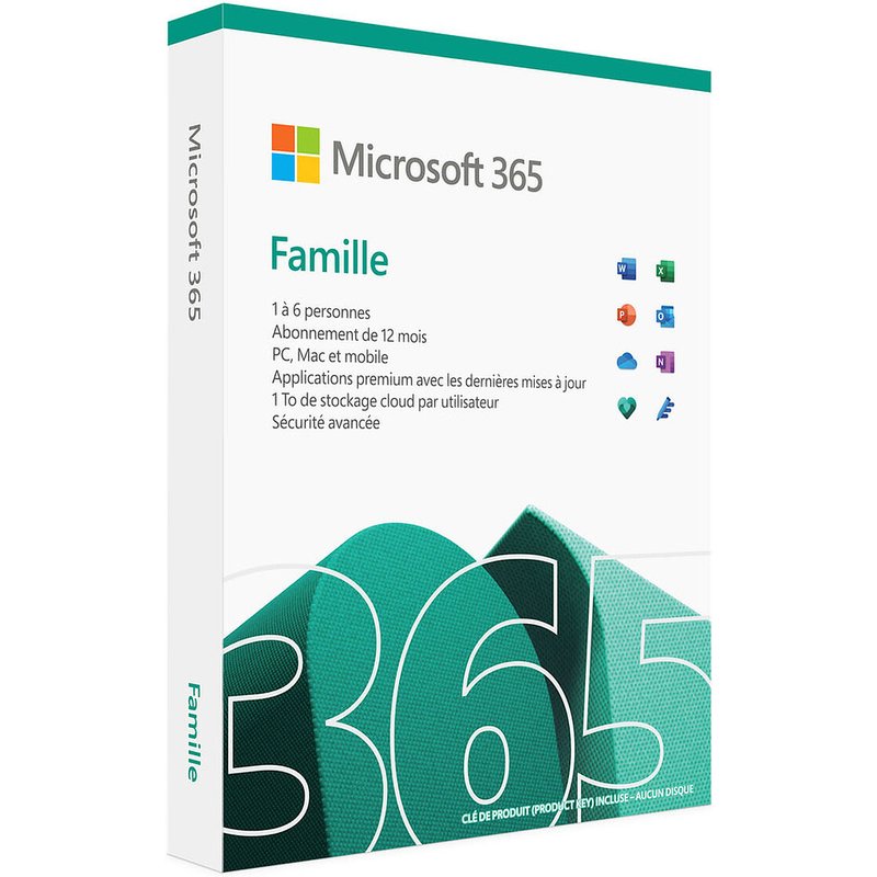 Microsoft 365 Famille (Zone Euro - Français)