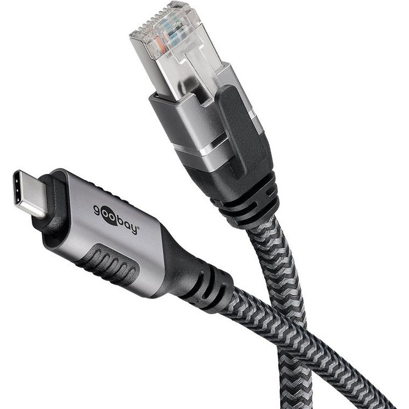 Goobay Câble Ethernet USB-C 3.1 vers RJ45 CAT 6 FTP - M/M - 5 m