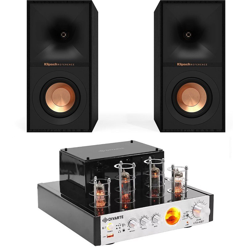 Divarte VTA-40BT + Klipsch R-40M