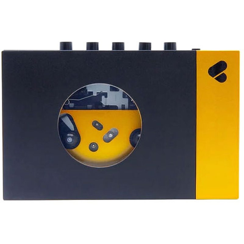 We Are Rewind Lecteur Cassette Amy Noir/Jaune