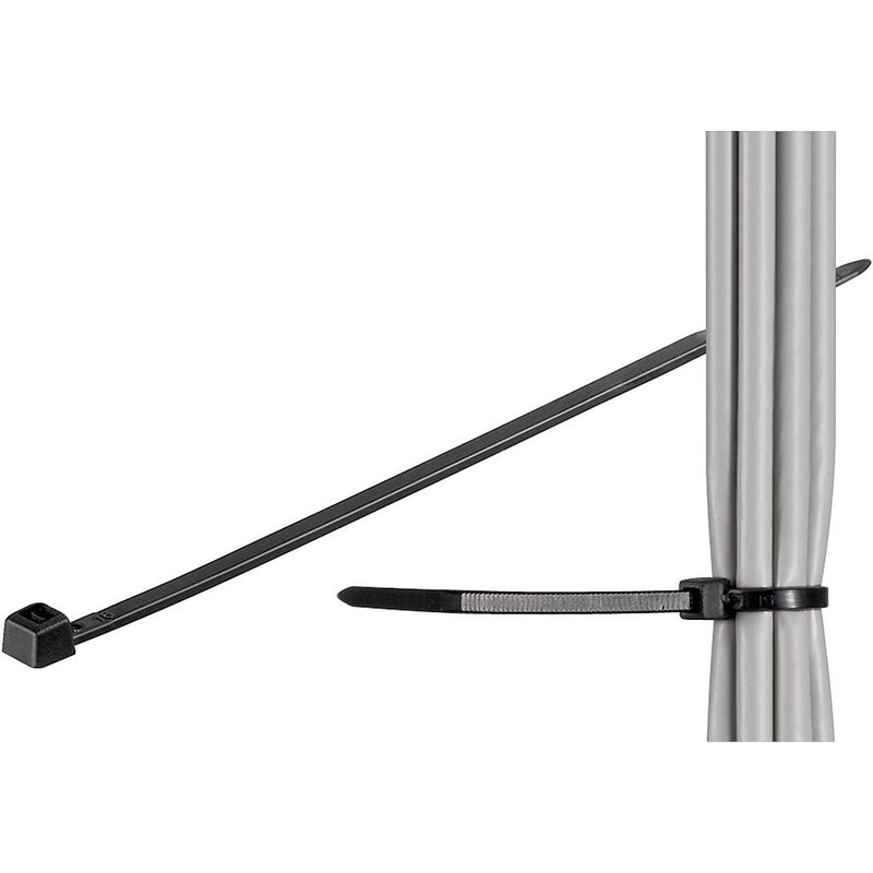 Goobay Serre-câbles 200 x 2.5 mm (par 100) - Noir