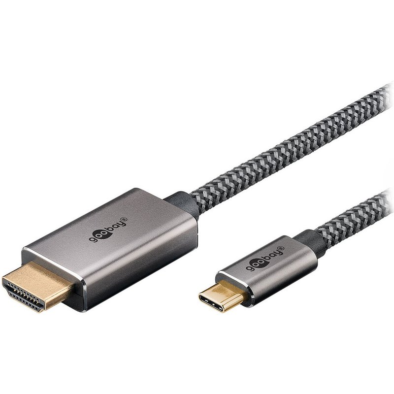 Goobay Câble Textile USB-C / HDMI (M/M) - 1 m