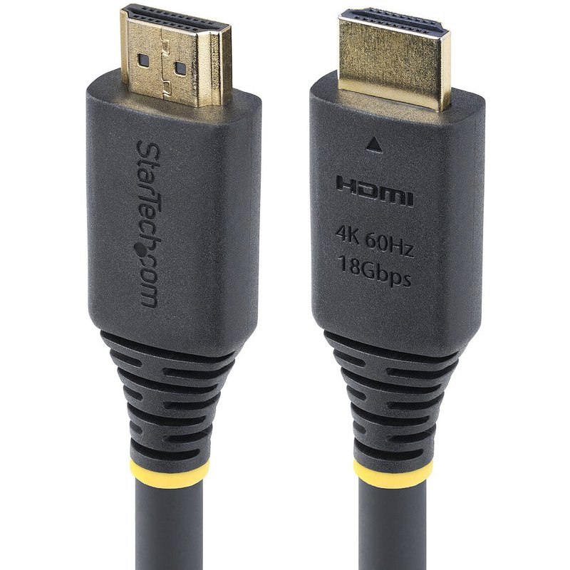 StarTech.com Câble HDMI 2.0 Certifié Premium haut débit 18Gbps 4K 60Hz de 1 m