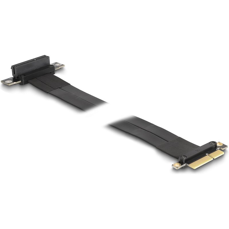 DeLock Riser Card PCIe x4 slot courbé à 90° avec câble 60 cm