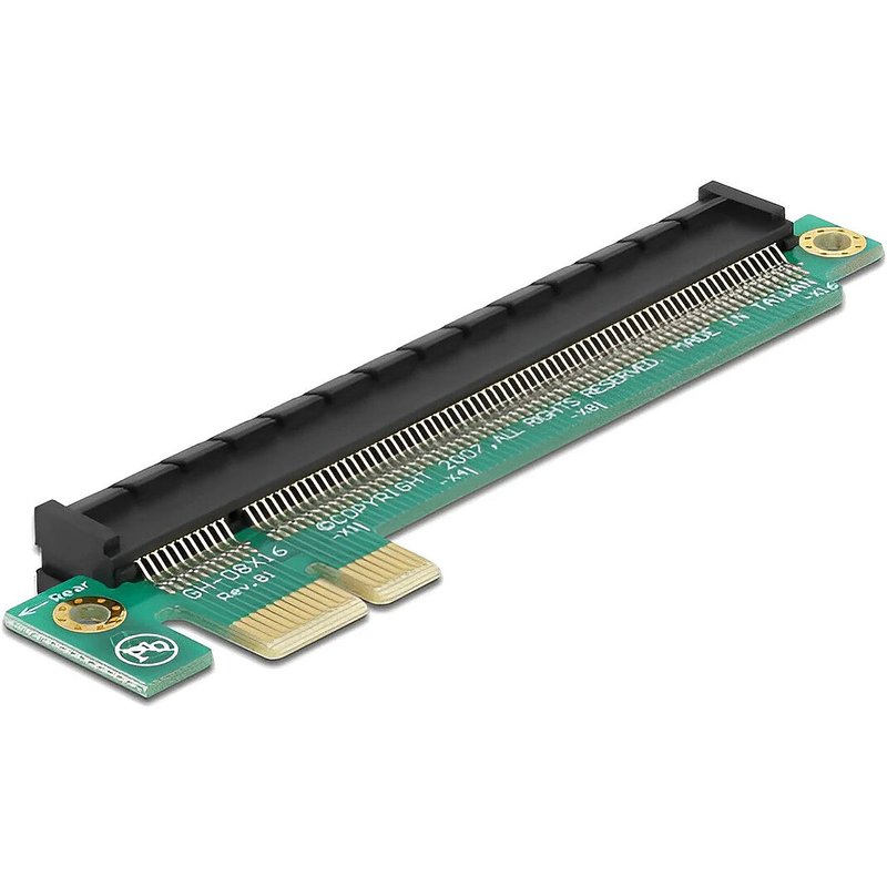 DeLock Riser Card Extension PCIe x1 vers slot PCIe x16