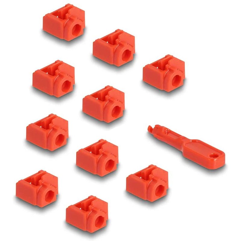 DeLock Lot de 10 bloqueurs de Port RJ45