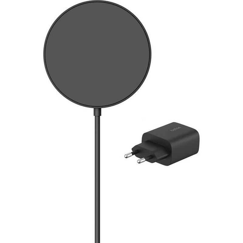 Belkin BoostCharge Pro Socle de recharge aimanté Qi2 avec Chargeur Secteur (Noir)