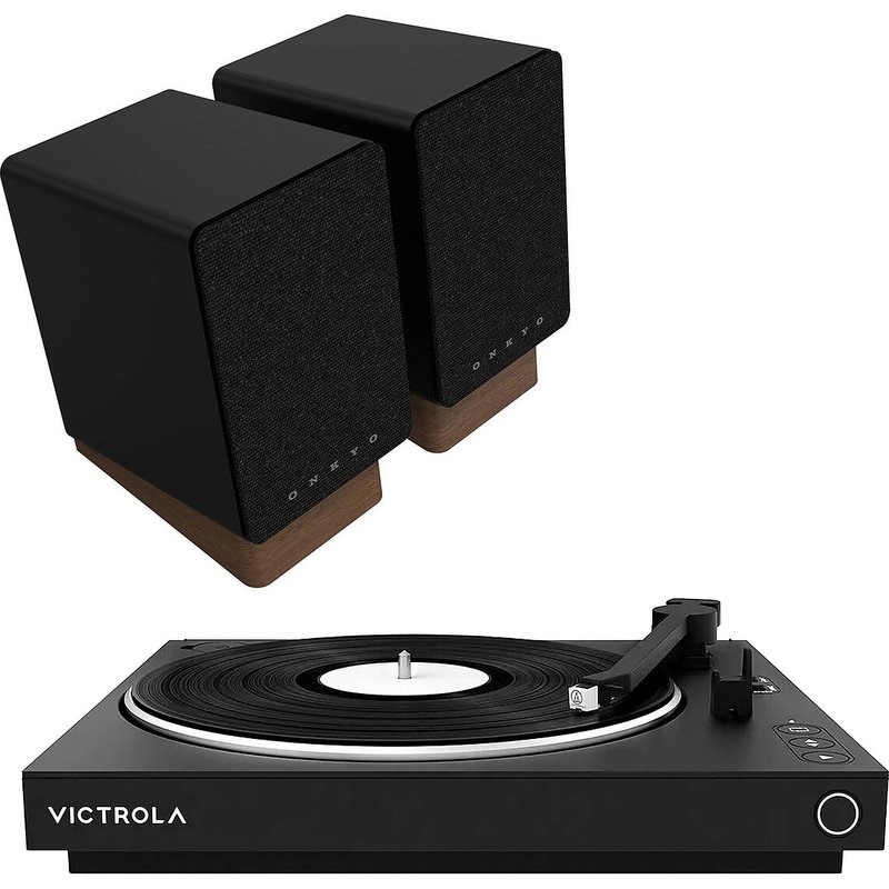 Onkyo GX-10DB Noir + Victrola Automatic VPT-800-BLK Noir