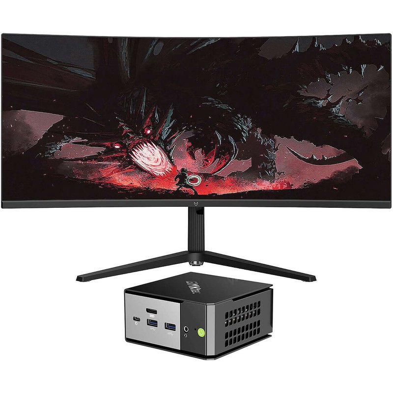 Mini PC Workstation AI R9AI-HX370 32/1024 34" W11P
