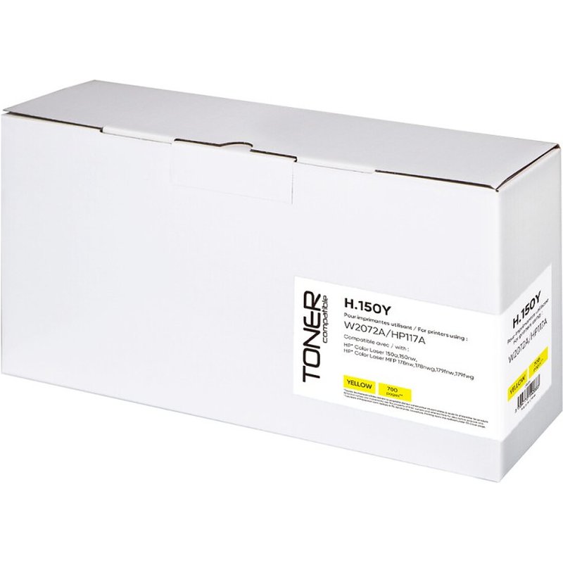 Toner compatible HP 117A W2072A (Jaune)