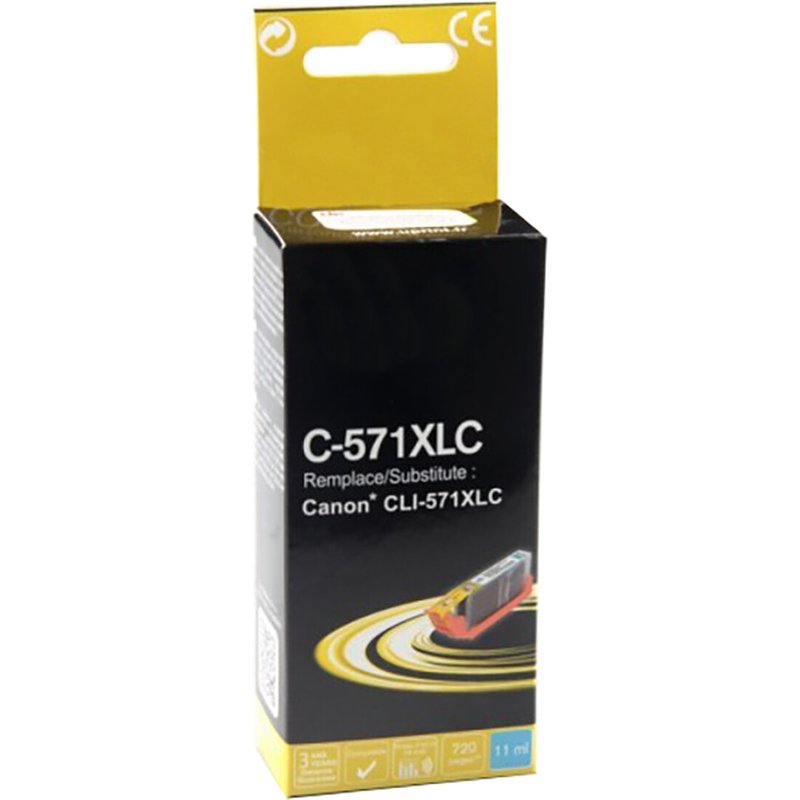 Cartouche compatible Canon CLI-571XL (Cyan)
