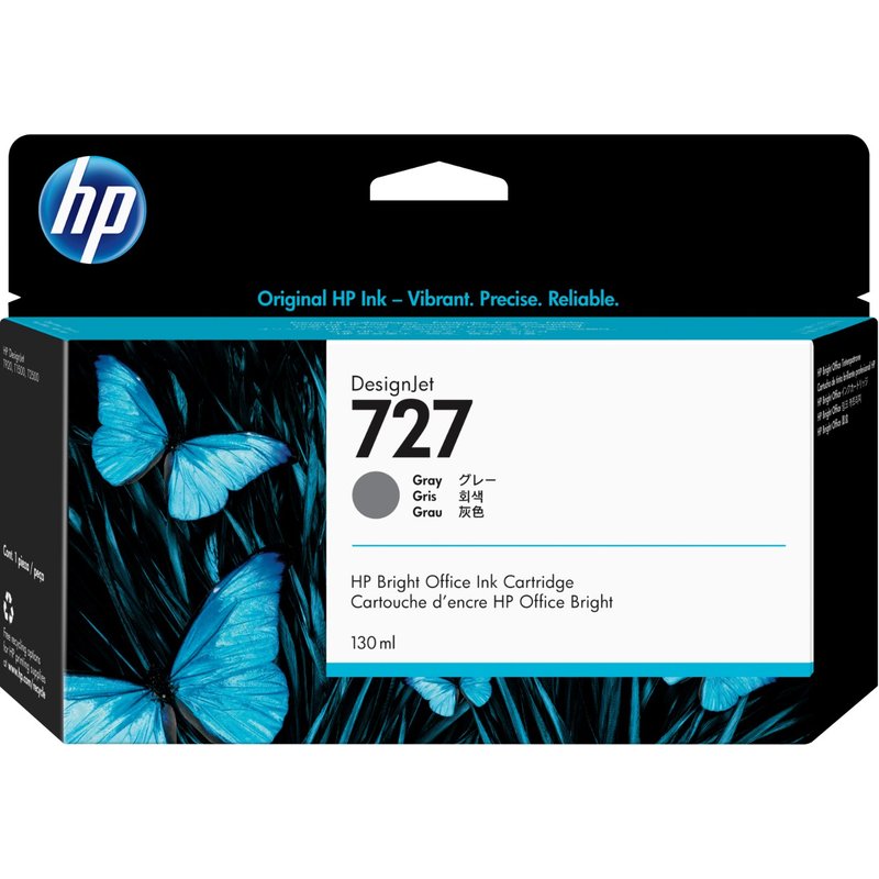 HP 727 130-ml Gray DesignJet Ink Cartridge HP DesignJet T920 Printer series HP DesignJet T1500 Printer series HP DesignJet T930 Printer... Thermal inkjet Grey B3P24A Business Singapore