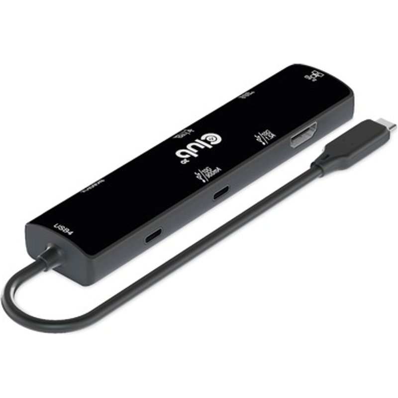 CLUB3D USB4â„¢ Gen3x2 Type-C. 6-in-1 Hub with HDMIâ„¢ 8K60Hz or 4K120Hz. 2