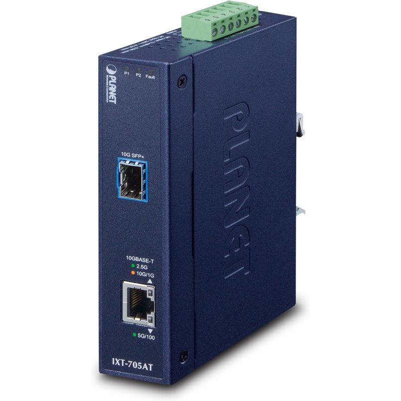 PLANET IXT-705AT network media converter 20000 Mbit/s Blue