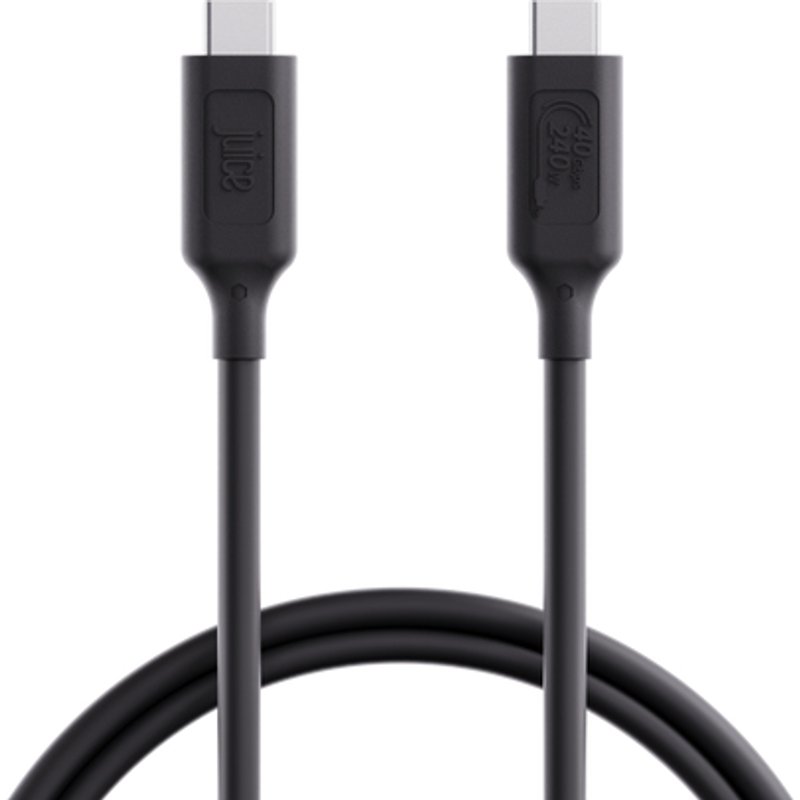 Juice JUI-CABLE-TYPEC-4.0-1M-RND-ECO-WHT USB cable USB4 Gen 2x2 USB C 240 W Blue White