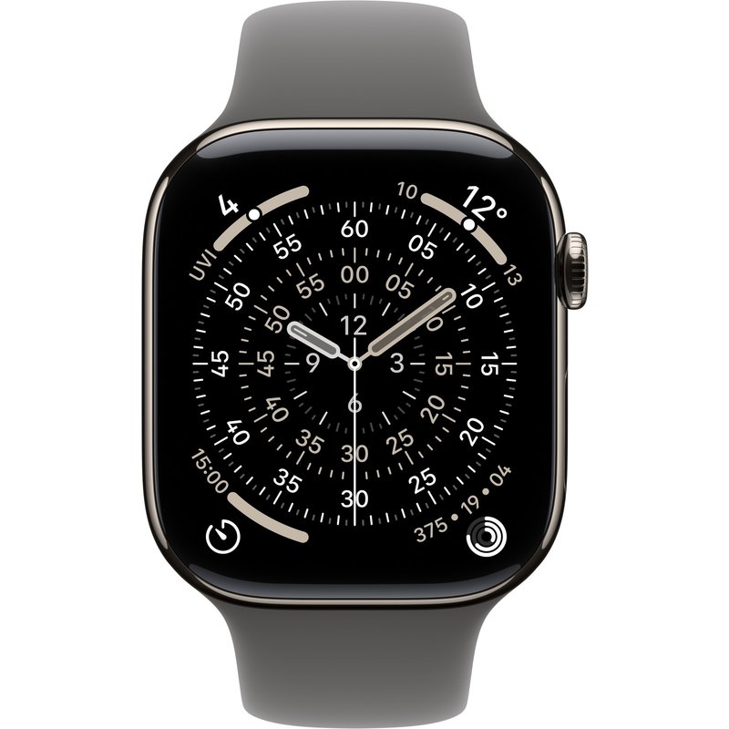 Apple MXLY3ZM/A smart wearable accessory Band Grey Fluoroelastomer
