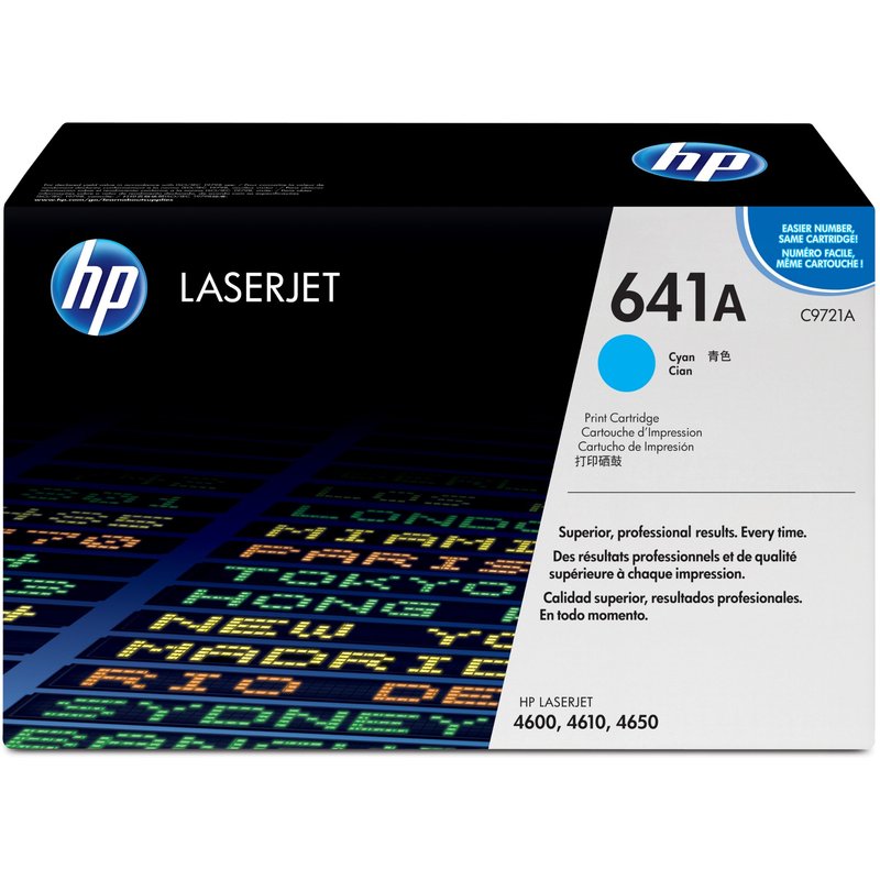 HP C9721A/641A Toner cartridge cyan. 8K pages/5% for Canon LBP-85/HP C