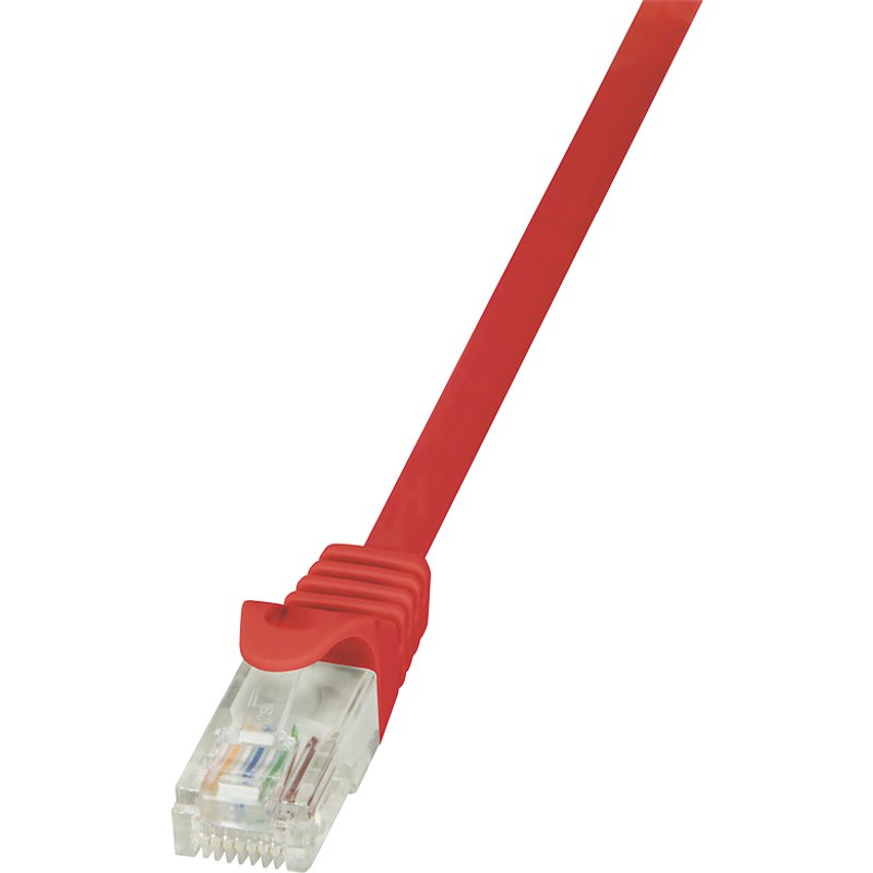 LogiLink 0.5m Cat.6 U/UTP networking cable Red Cat6 U/UTP (UTP)
